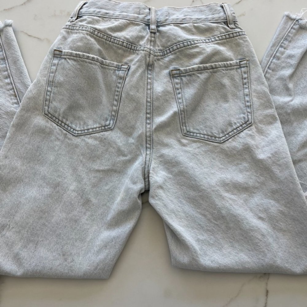 PacSun High Rise Straight Distressed Jeans Size 24 - Picture 2 of 10